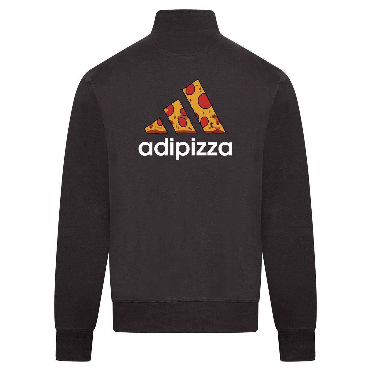 Adipizza Sweatvest – antraciet – back