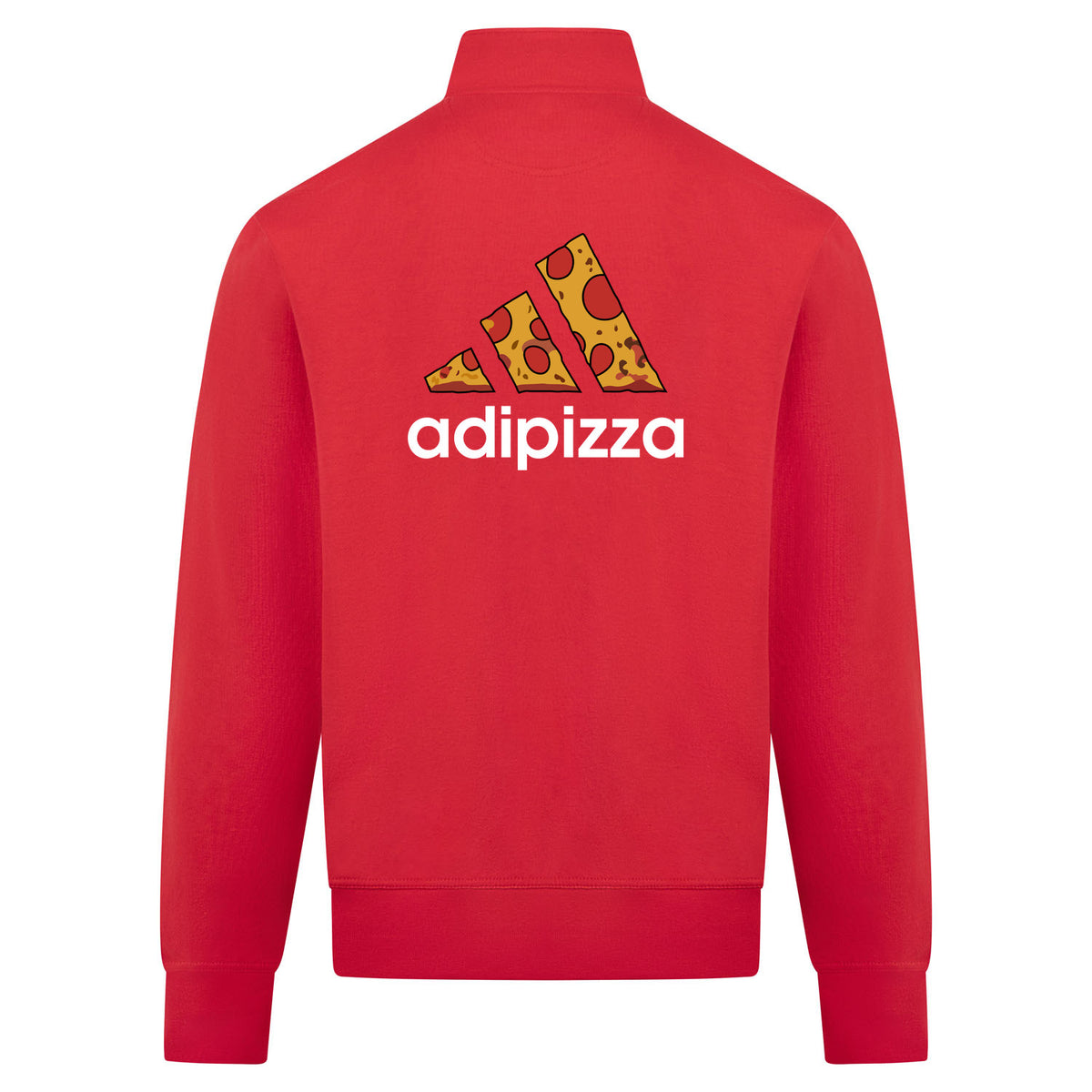 Adipizza Sweatvest – rood – back