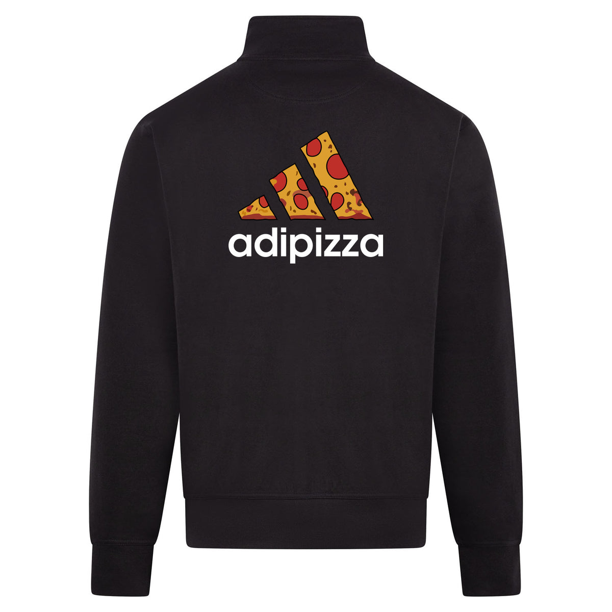 Adipizza Sweatvest – zwart – back