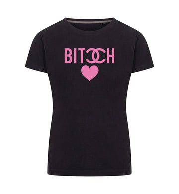Bitch heart T-Shirt Dames