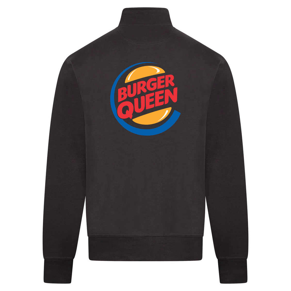 Burger queen Sweatvest – antraciet – back