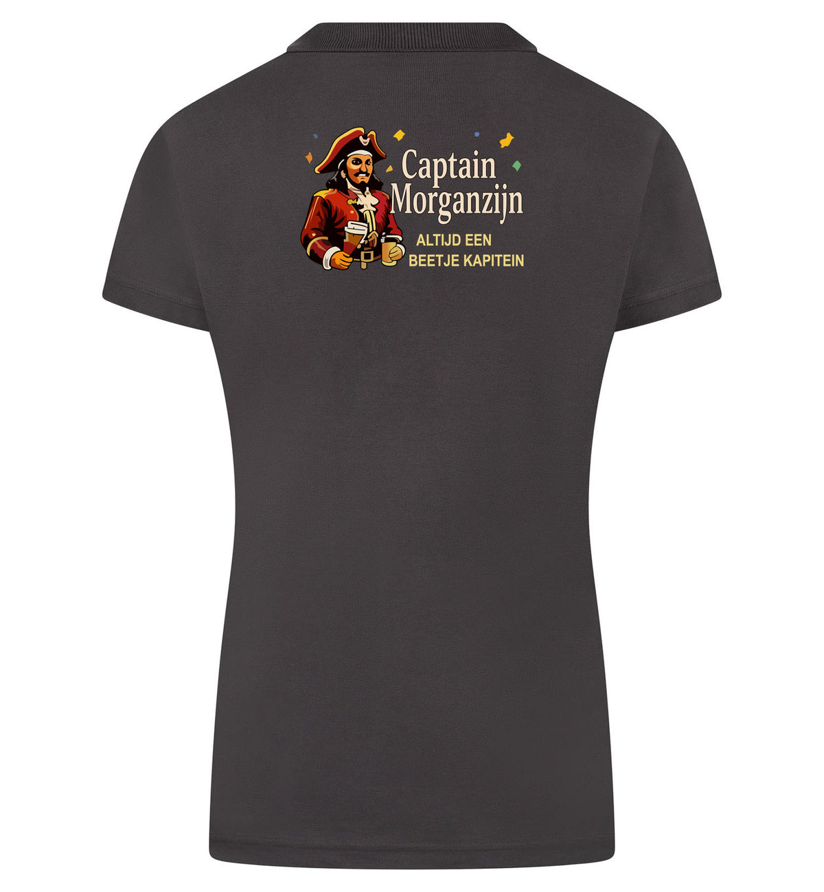 Captain Morganzijn Polo dames – antraciet