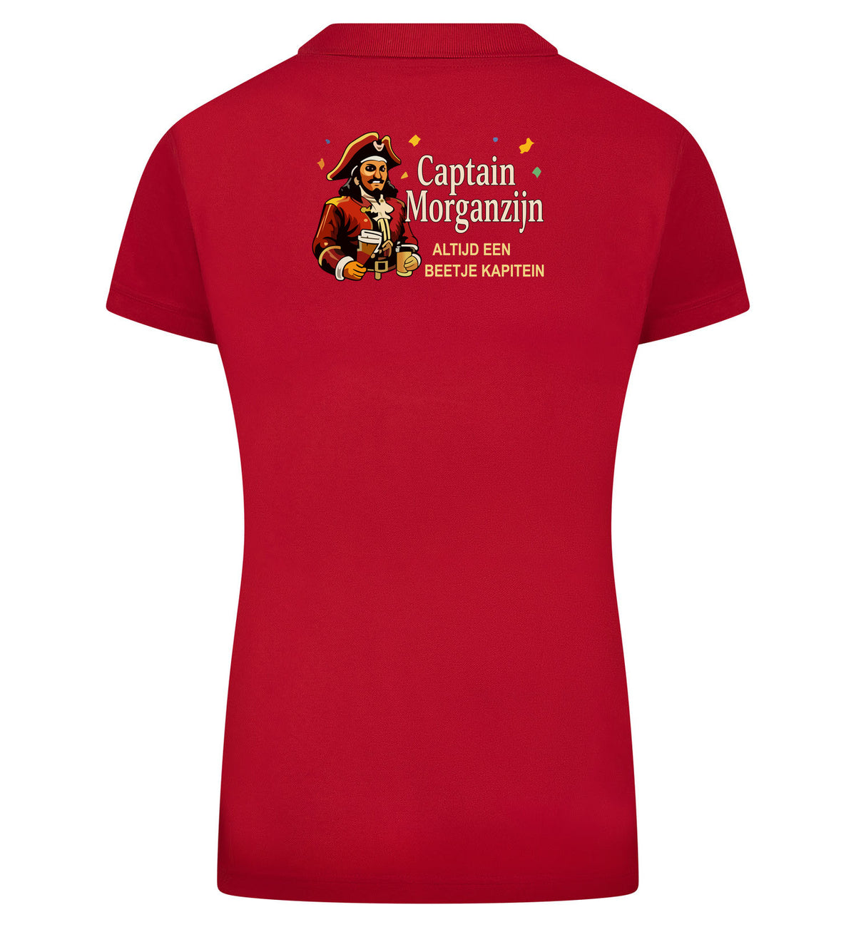 Captain Morganzijn Polo dames – rood
