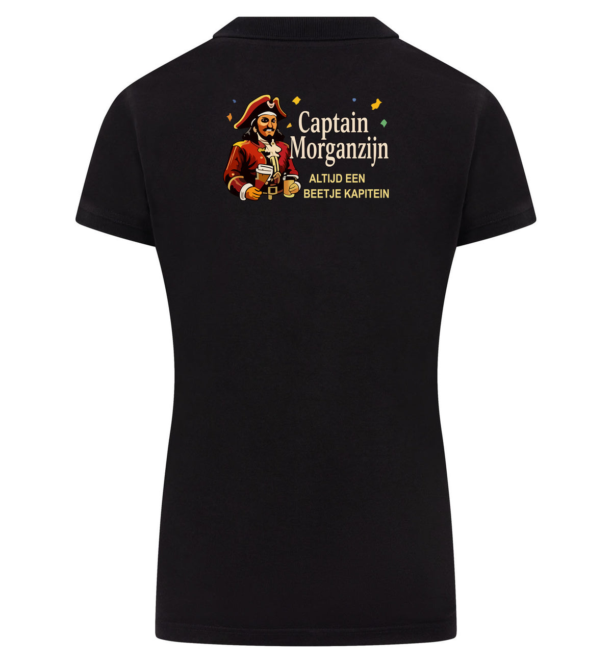 Captain Morganzijn Polo dames – zwart
