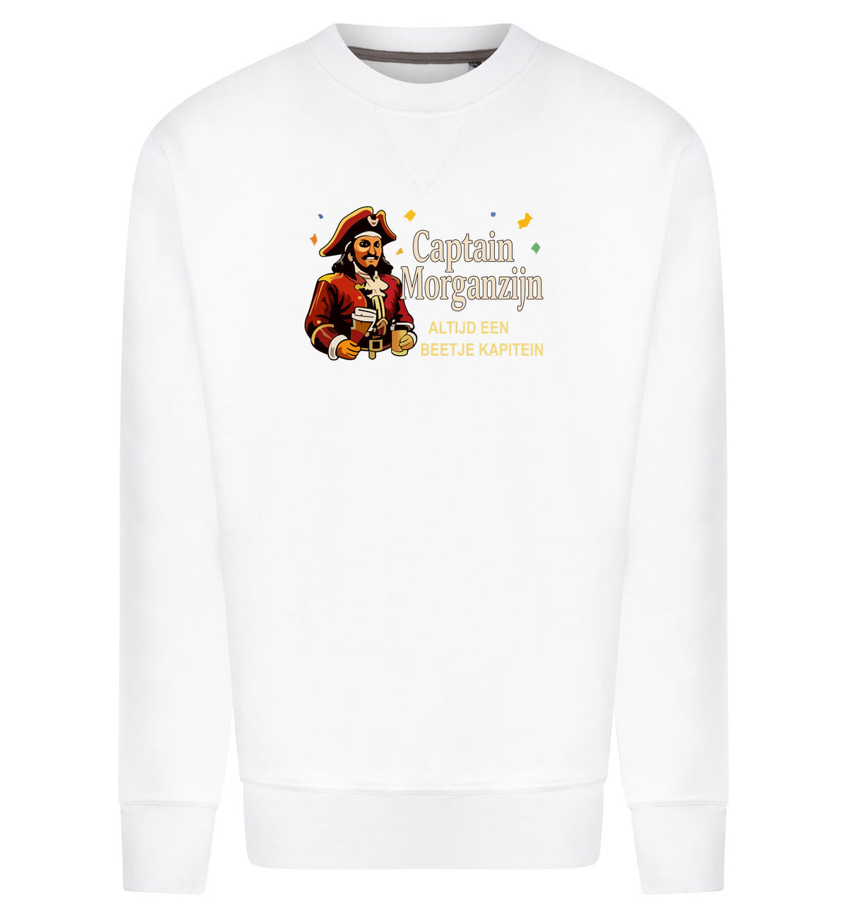 Captain Morganzijn Sweater – wit