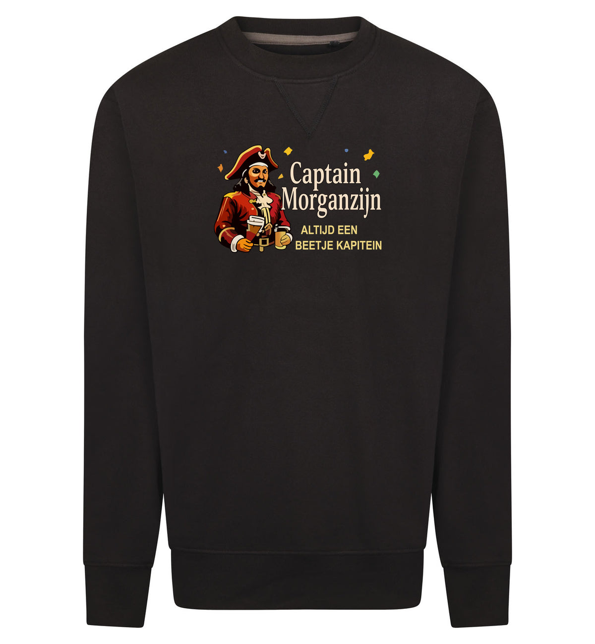 Captain Morganzijn Sweater – zwart