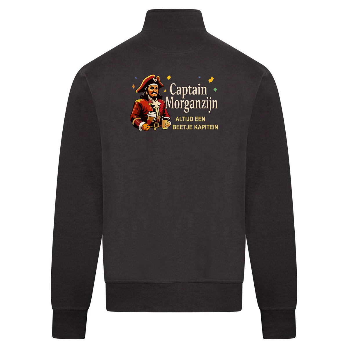 Captain Morganzijn Sweatvest – antraciet – back