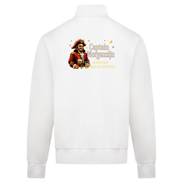 Captain Morganzijn Sweatvest – wit – back