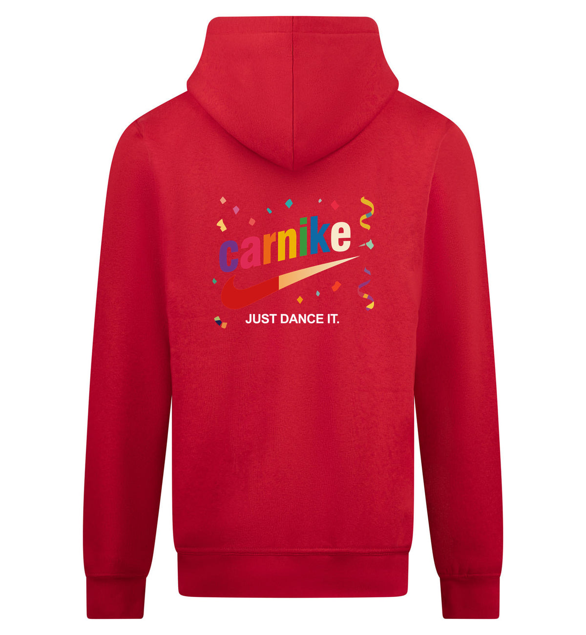 Carnike Hoodie met rits – rood