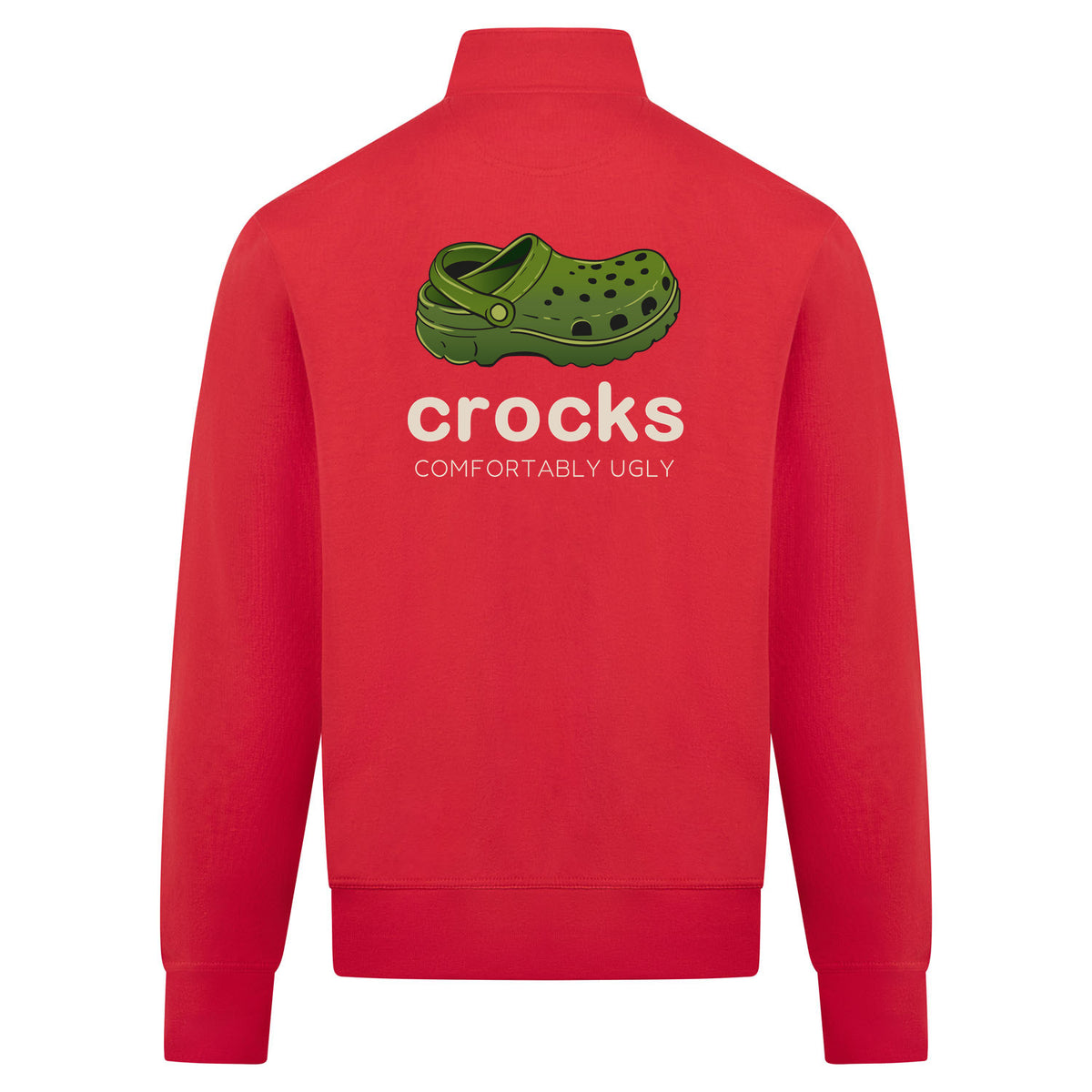 Crocks Sweatvest – rood – back