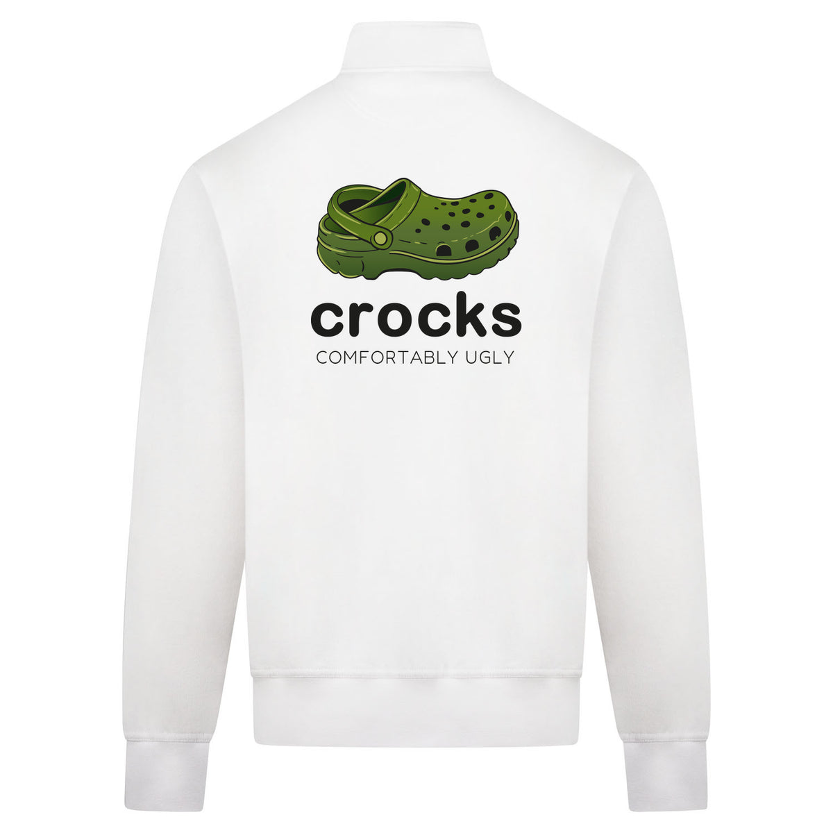 Crocks Sweatvest – wit – back