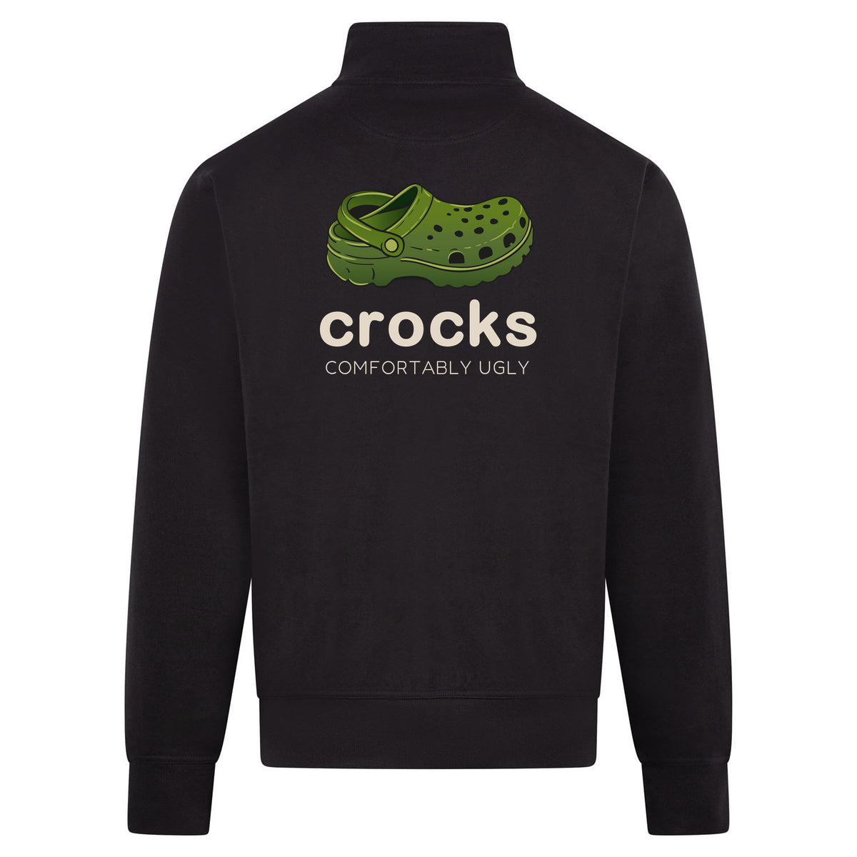 Crocks Sweatvest – zwart – back