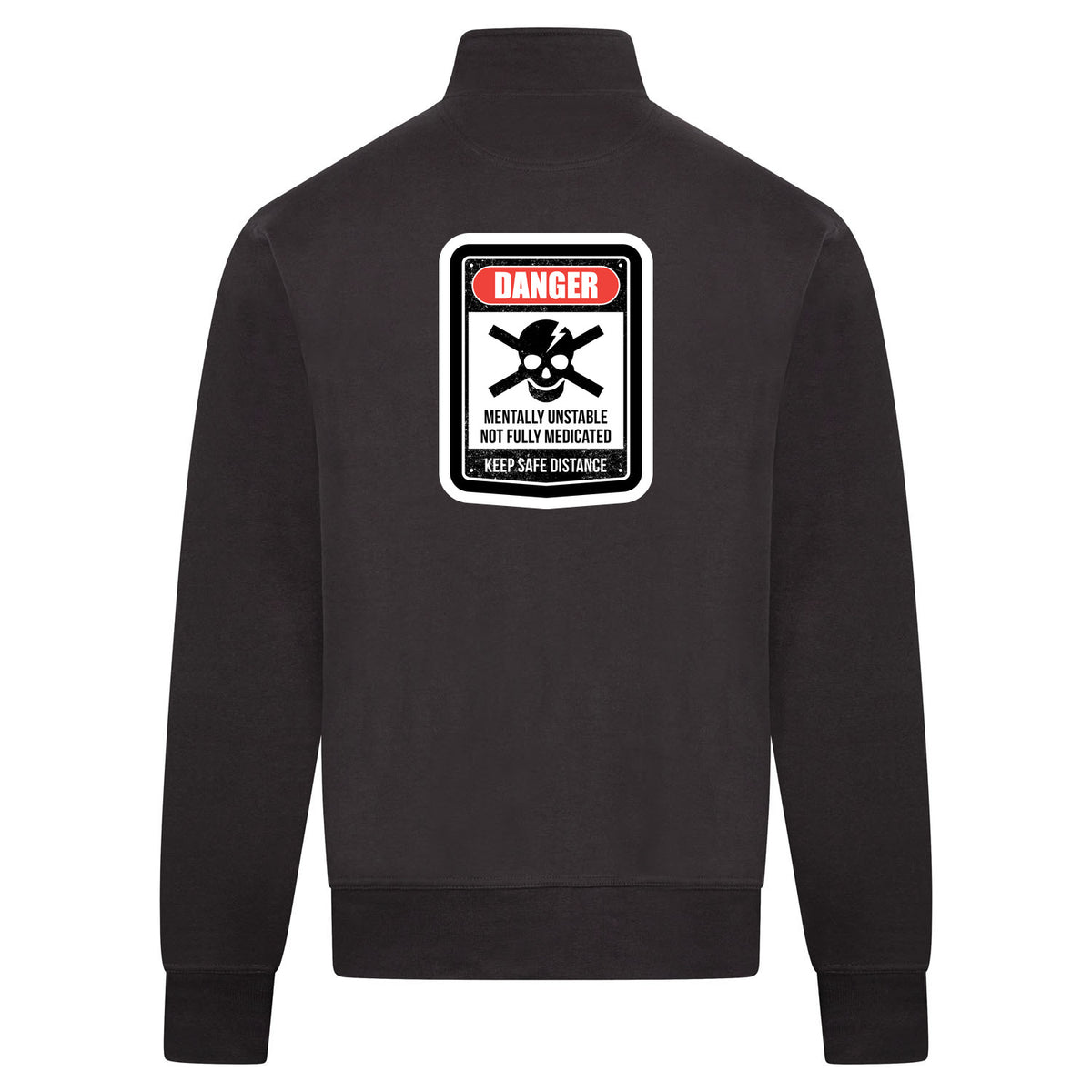 DANGER Sweatvest – antraciet – back