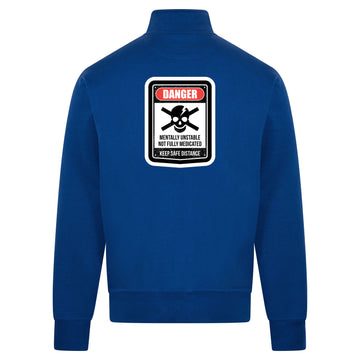DANGER Sweatvest – blauw – back