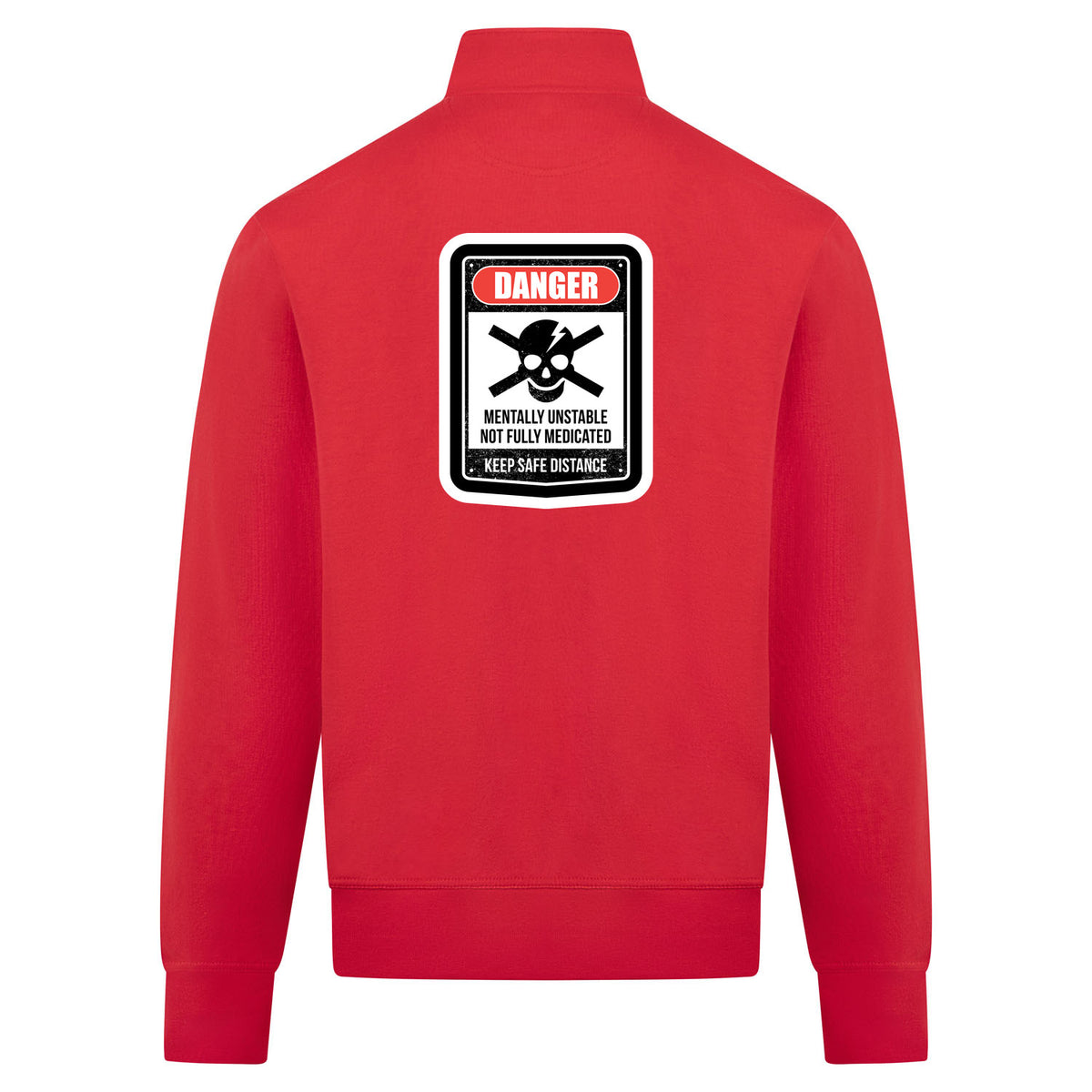 DANGER Sweatvest – rood – back