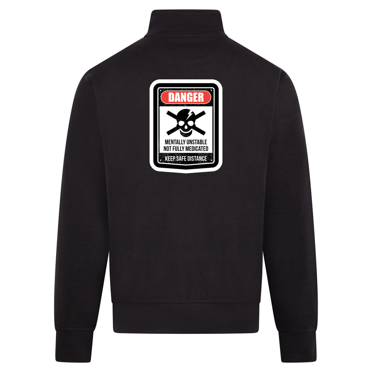 DANGER Sweatvest – zwart – back