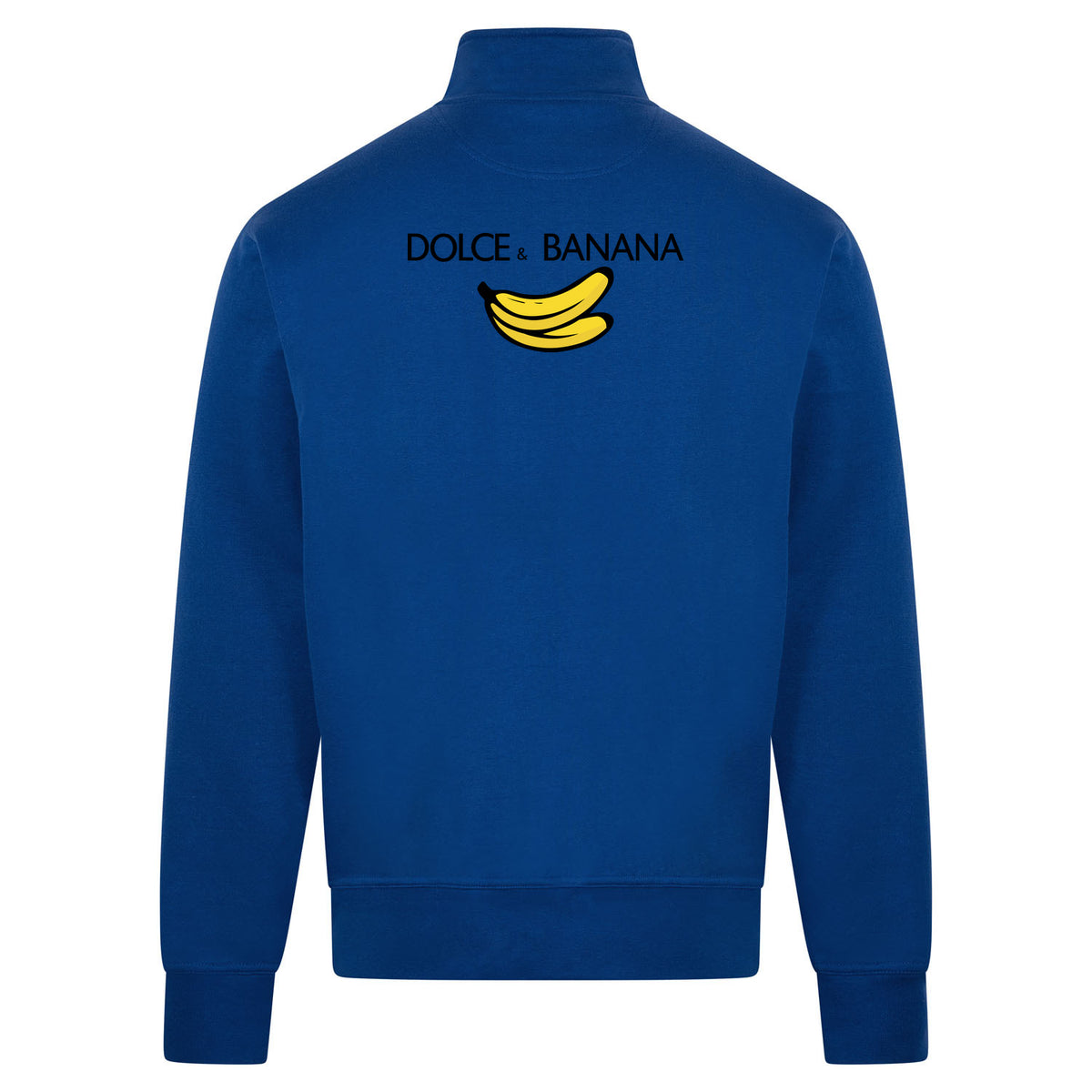 Dolce banana Sweatvest – blauw – back