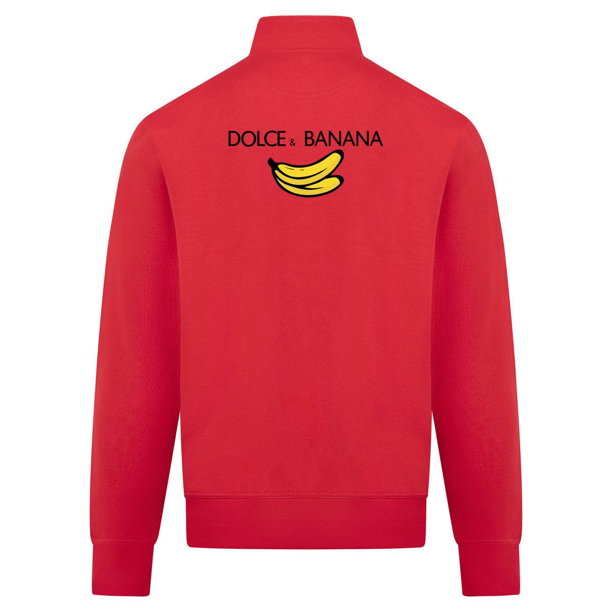 Dolce banana Sweatvest – rood – back