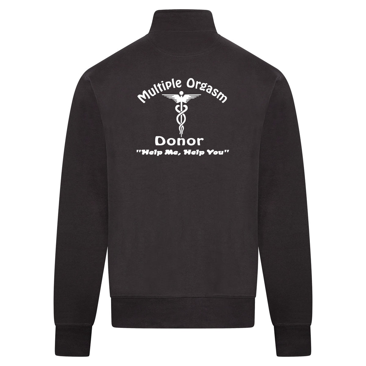 Donor Sweatvest – antraciet – back