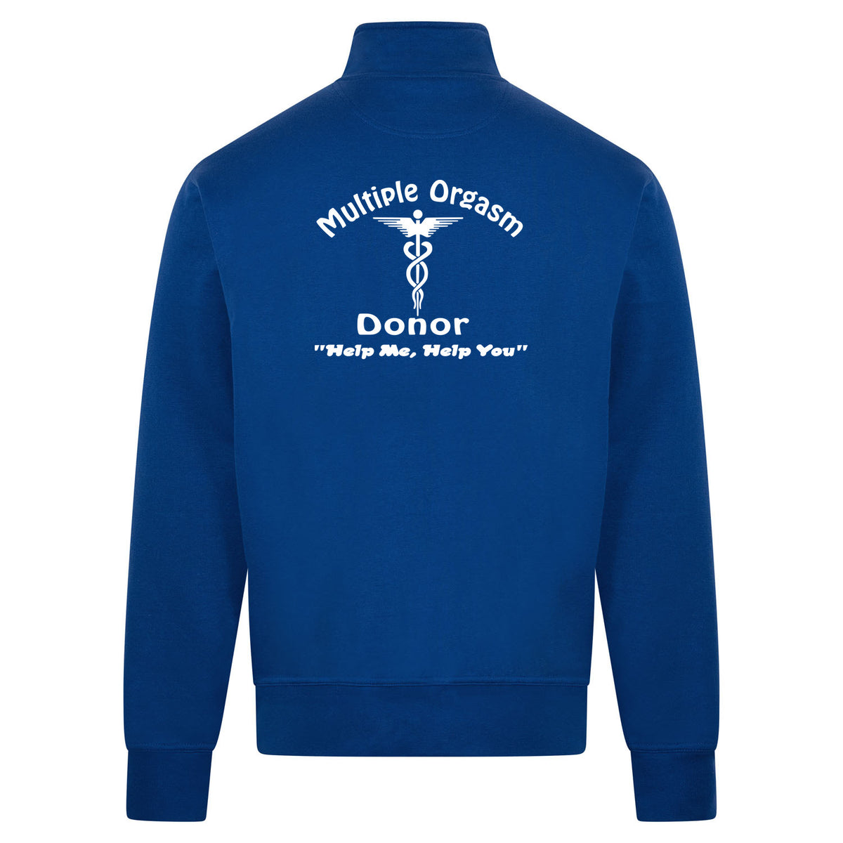 Donor Sweatvest – blauw – back