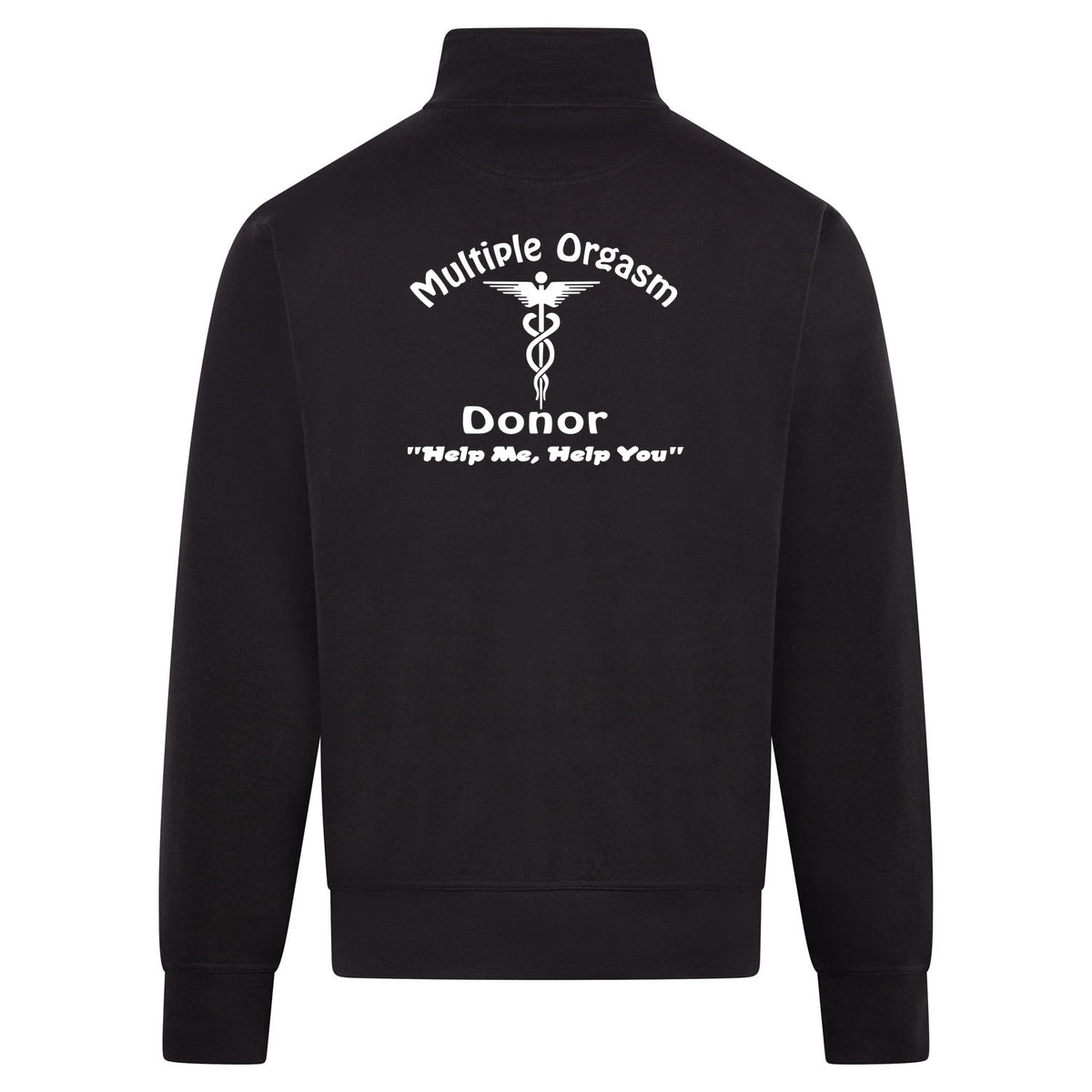 Donor Sweatvest – zwart – back