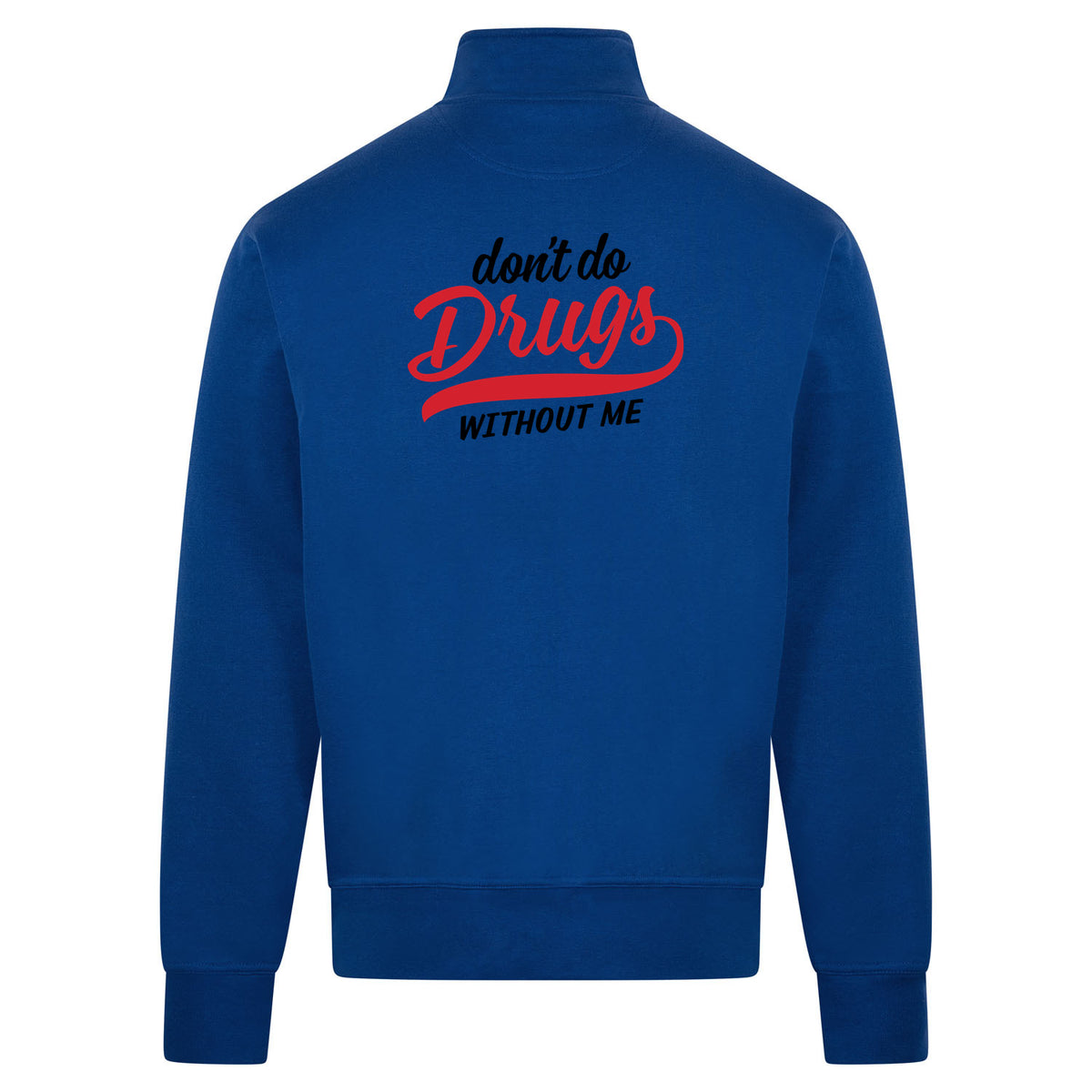 DRUGS Sweatvest – blauw – back