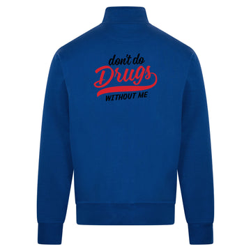 DRUGS Sweatvest – blauw – back