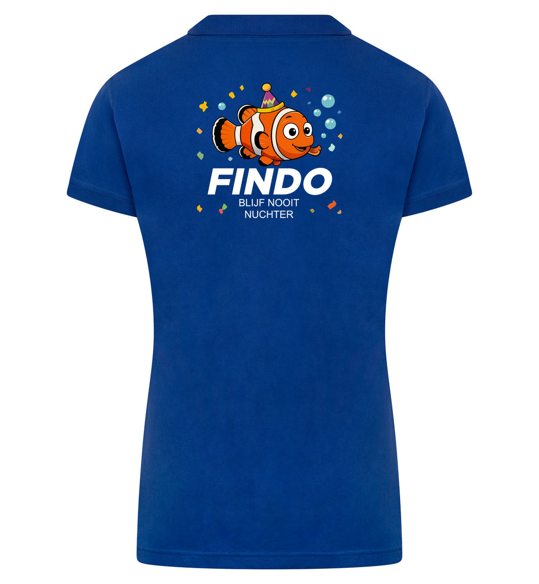 FINDO Polo dames – blauw