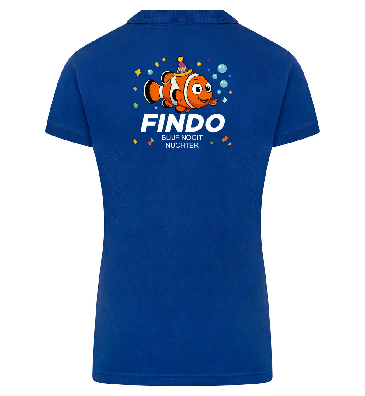 FINDO Polo dames – blauw