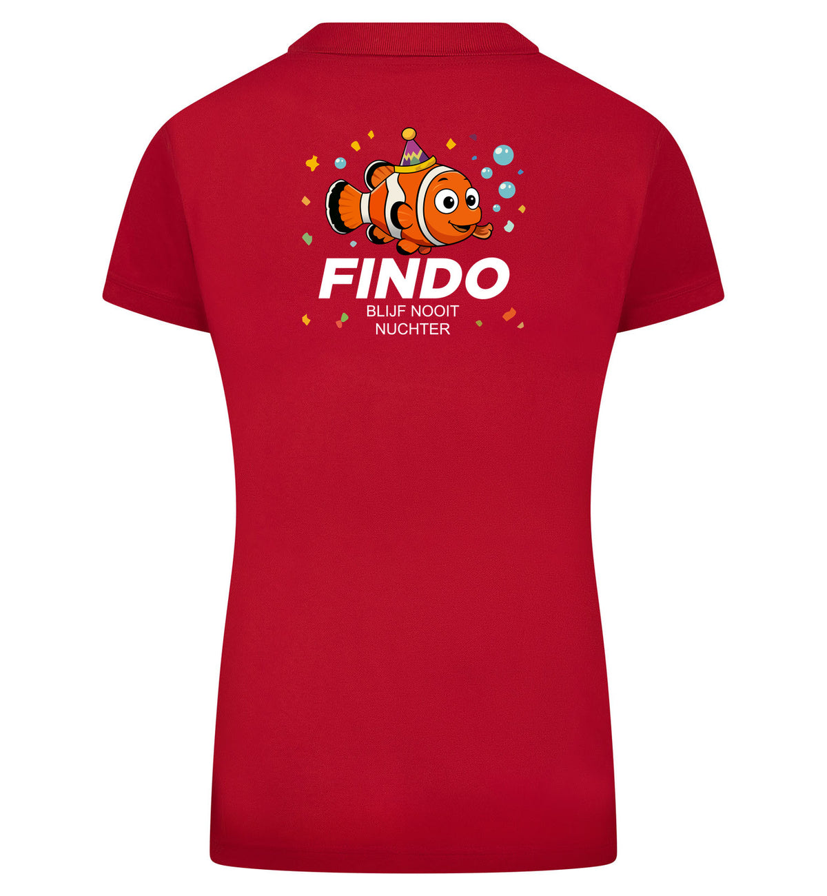 FINDO Polo dames – rood
