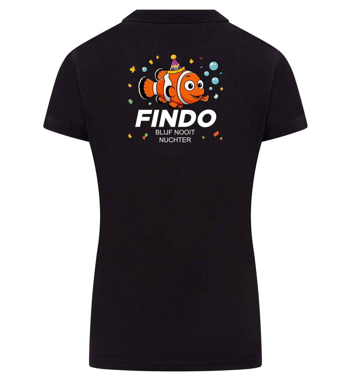 FINDO Polo dames – zwart