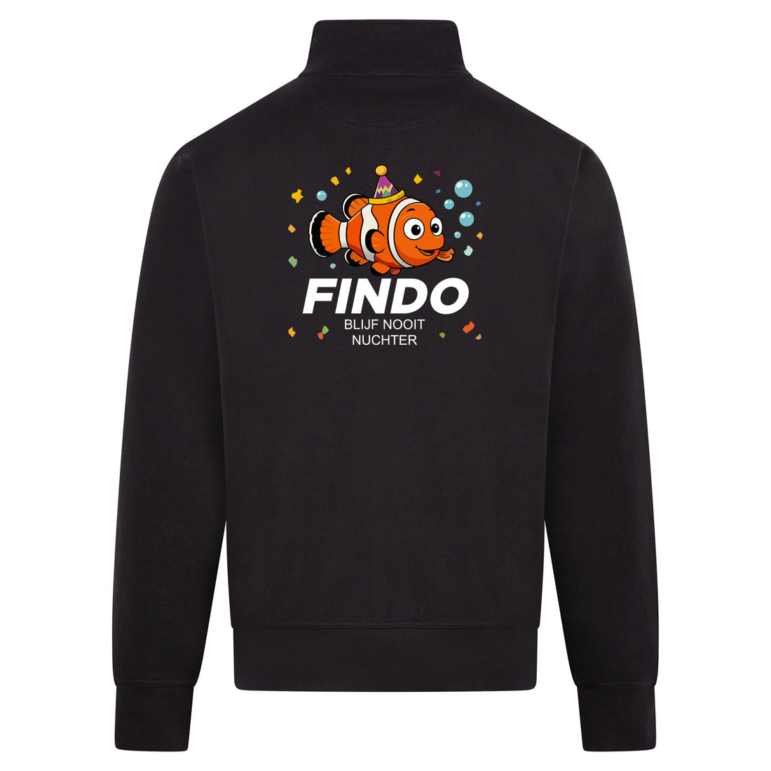 FINDO Sweatvest – rood – back