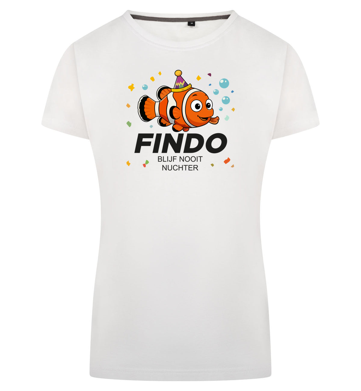 FINDO T-Shirt Dames – wit