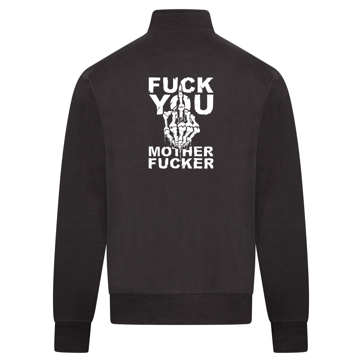 FUCK YOU Sweatvest – antraciet – back
