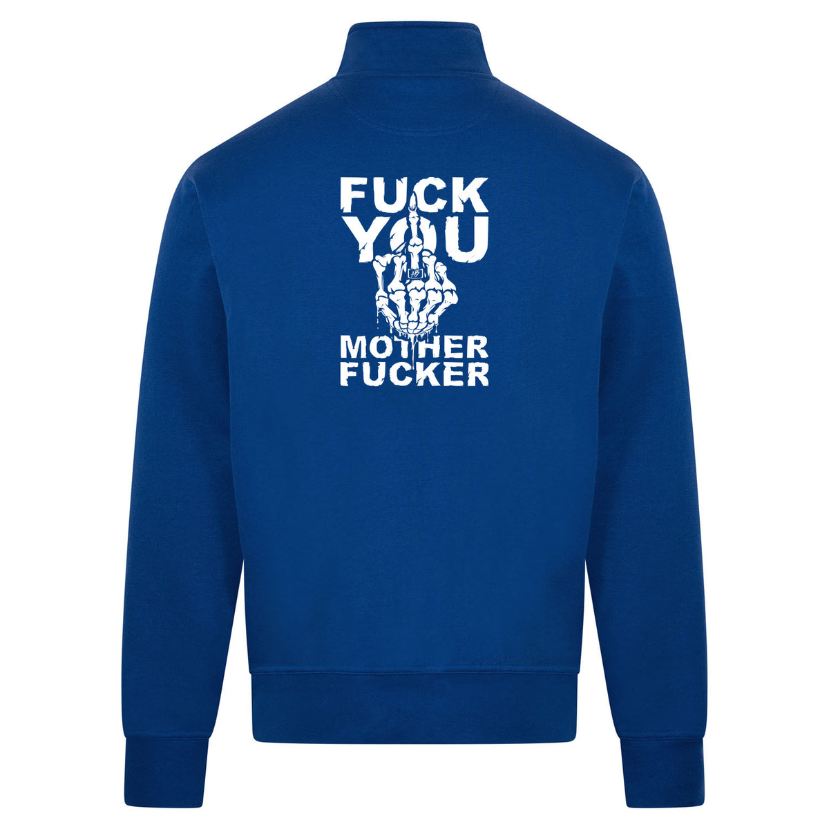FUCK YOU Sweatvest – blauw – back