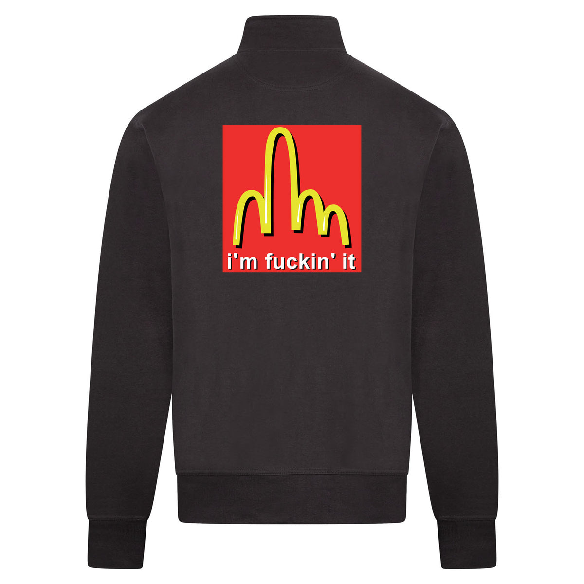 FUCKIN IT Sweatvest – antraciet – back