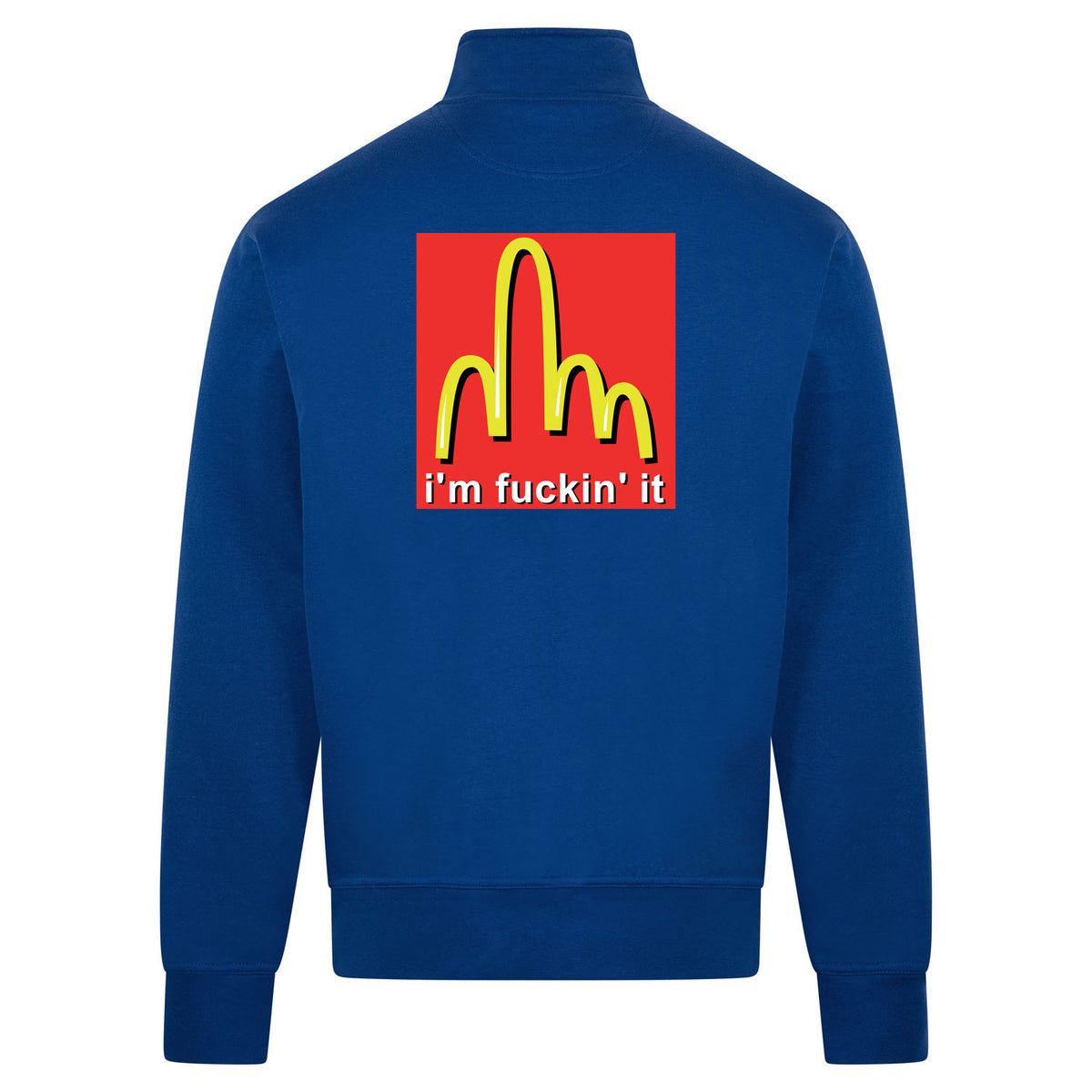 FUCKIN IT Sweatvest – blauw – back