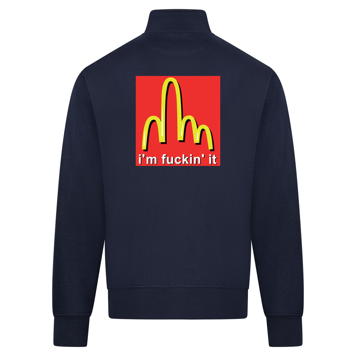 FUCKIN IT Sweatvest – navy – back