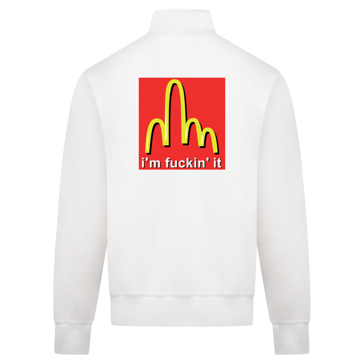 FUCKIN IT Sweatvest – wit – back