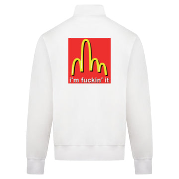 FUCKIN IT Sweatvest – wit – back