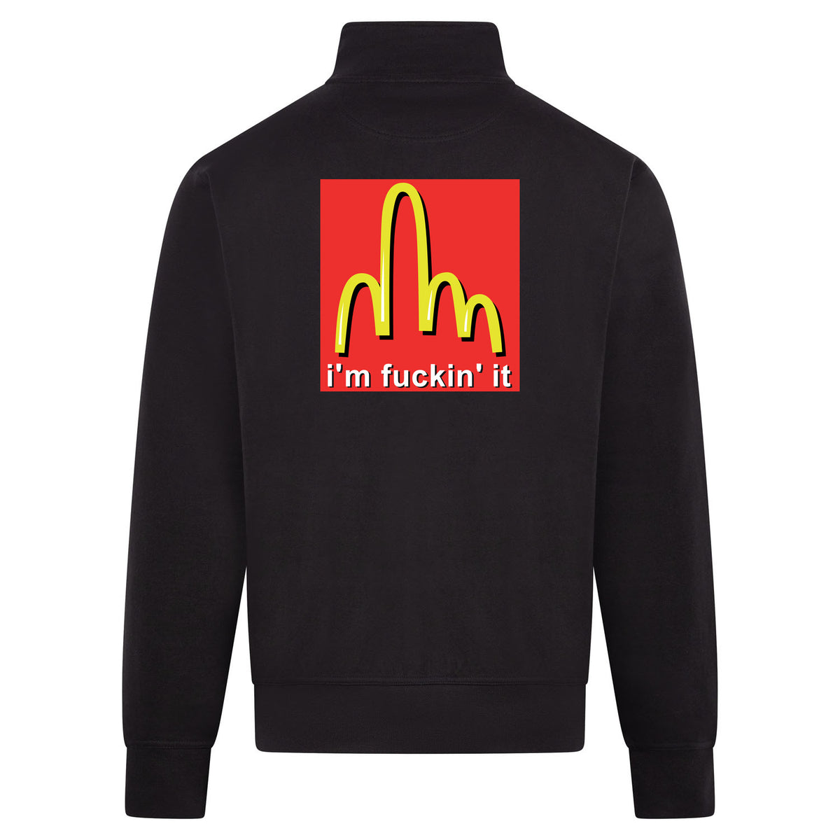 FUCKIN IT Sweatvest – zwart – back