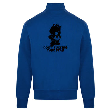 FUCKING CARE BEAR Sweatvest – blauw – back