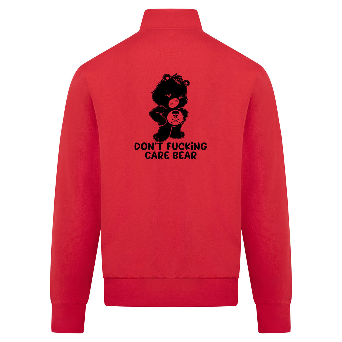 FUCKING CARE BEAR Sweatvest – rood – back
