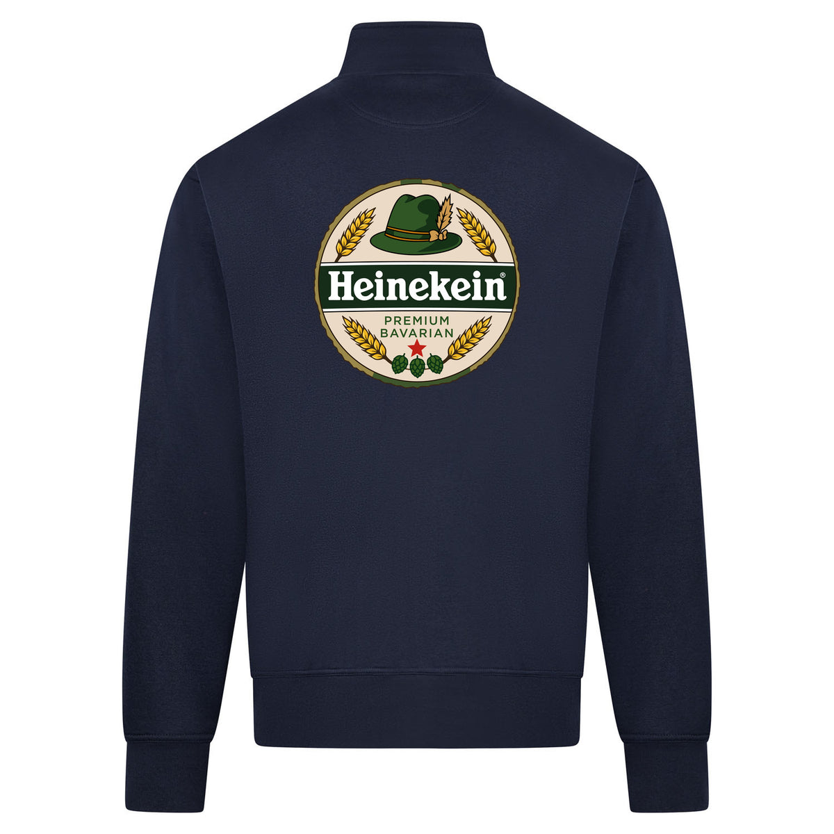 Heinekein Premium Bavarian Sweatvest – navy – back