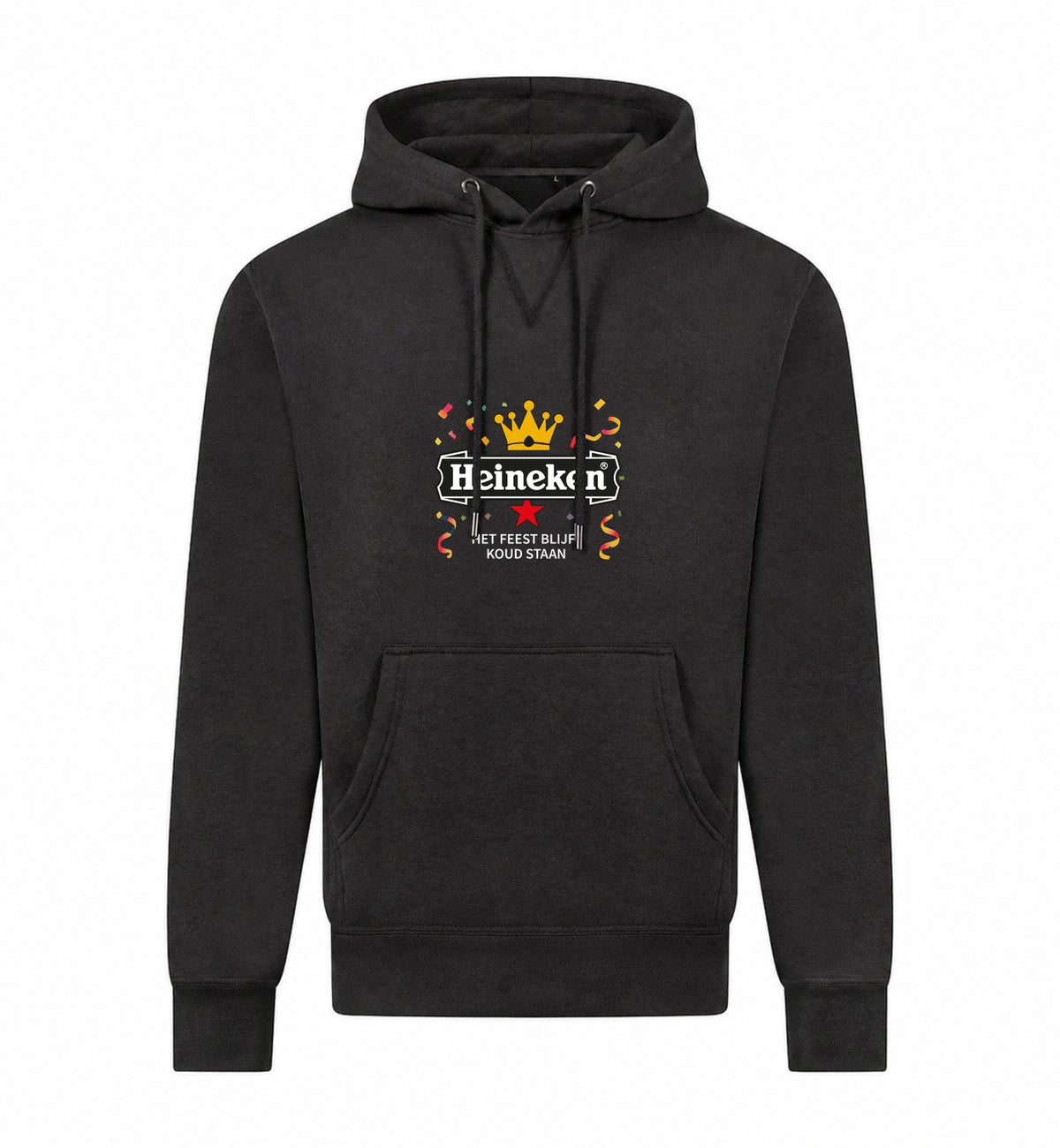 Heineken Het Feest Blijft Koud Staan Hoodie – antraciet