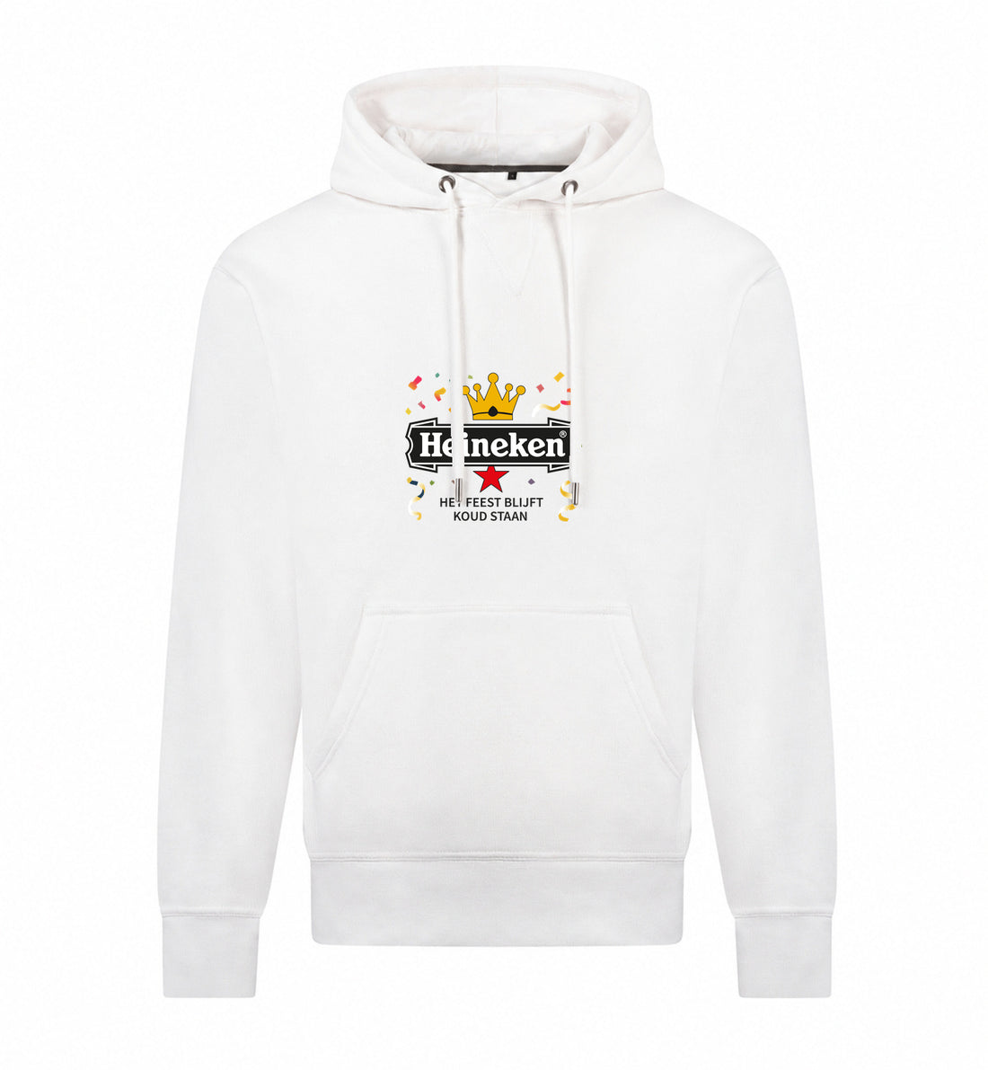 Heineken Het Feest Blijft Koud Staan Hoodie – wit