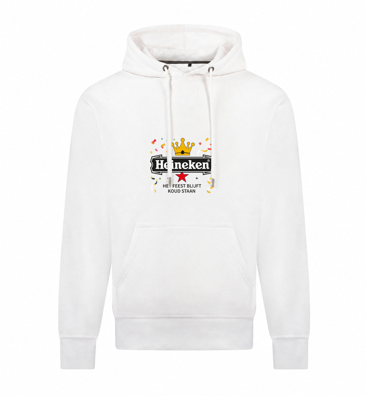 Heineken Het Feest Blijft Koud Staan Hoodie – wit