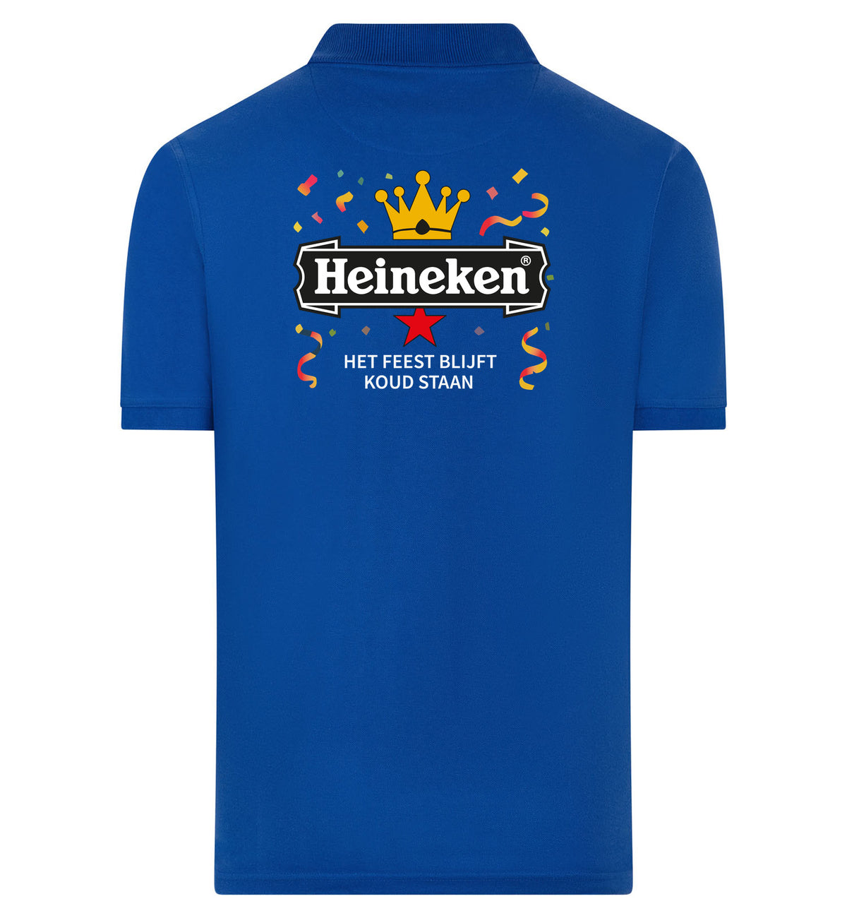 Heineken Het Feest Blijft Koud Staan Polo – blauw