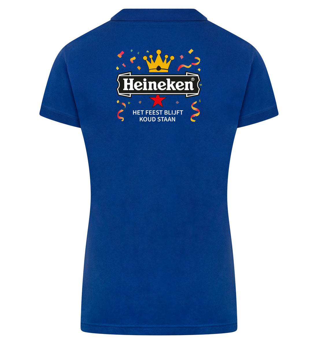 Heineken Het Feest Blijft Koud Staan Polo dames – blauw