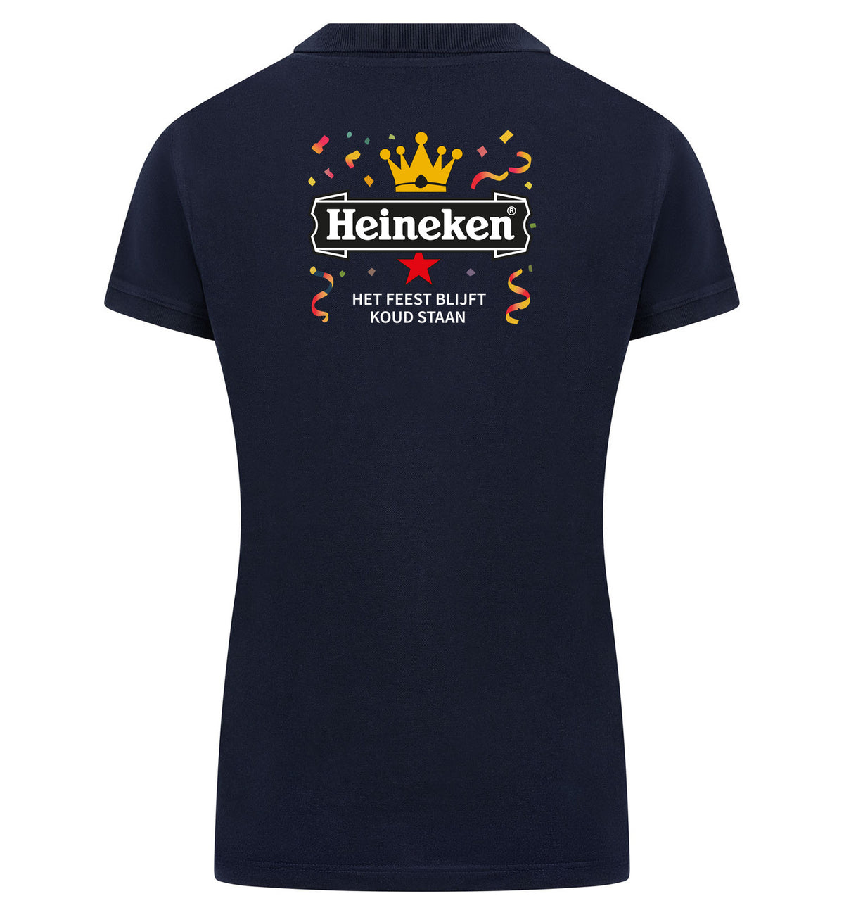 Heineken Het Feest Blijft Koud Staan Polo dames – navy